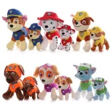 13-20cm boneca de pelúcia do cão dos desenhos animados bonito patrulha canina