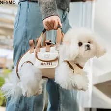 Mochila Transportadora Para Cães NEXMO , Artefato De Alça Animais De Estimação De Ombro Duplo Respirável , Bolsa De Pass