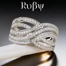 Rubi * s onda forma luz estilo de luxo anel feminino estilo coreano senhora Design jóias primavera novo estilo único ane