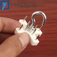 YANGQING 10 Unidades De Gancho De Suspensão Invertido , Teto De Metal Multifuncional Tipo Aberto/Fechado , Montado