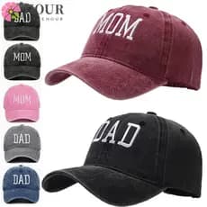 Boné Desbotado Desgastado HOUR , Viseiras Hiphop DAD MOM Bordado Bonés De Beisebol , Chapéus Protetores Solares Vintage