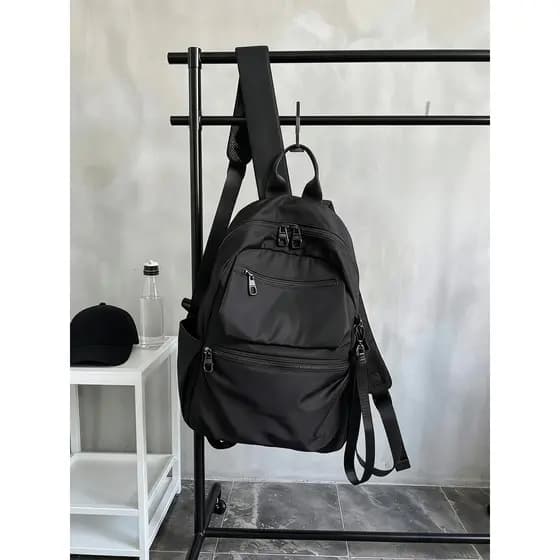 Mochila Multi-bolso mochila de viagem conveniente pequena mochila das mulheres dos homens Commuter High-end Oxford pano