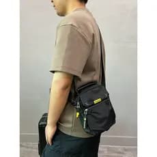 Hong Kong Street Wear bolsa de ombro masculina lazer ao ar livre saco do mensageiro à prova dwaterproof água náilon Mult