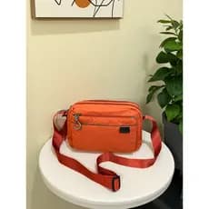 Fouvor novo estilo leve Multi-camada pequena bolsa feminina saco de pano de náilon bolsa mensageiro de ombro mochila Cas