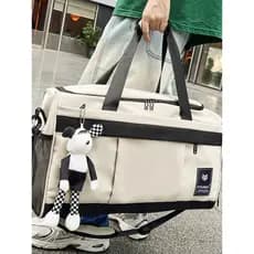 Bolsa de viagem portátil de curta distância, bolsa de bagagem para estudantes, grande capacidade, bolsa de armazenamento
