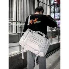 Mochila masculina tendência da moda multifuncional estudante mochila masculina Super grande capacidade de um ombro saco