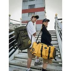 Bolsa de viagem masculina de grande capacidade, mochila mensageiro de viagem, bolsa de bagagem de mão, separação seca e
