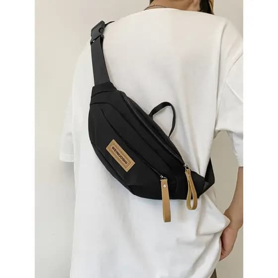 Bolsa de cintura masculina Street Wear verão novo estilo bolsa de peito masculina estilo esportivo bolsa de ombro na mod