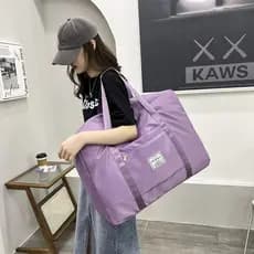 Bolsa de viagem feminina, bolsa de armazenamento de viagem de grande capacidade, bolsa de ginástica, bagagem de mão, bol