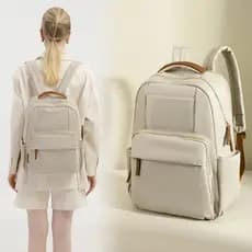 47cm 52cm bolsa de computador mochila feminina 2026 novo estilo moda viagem estudante universitário bolsa escolar leve g
