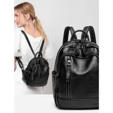 Mochila de couro genuíno feminina 2026 novo estilo primavera All-Match couro macio Super quente saco de couro trabalho m