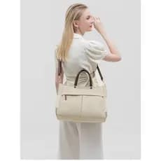 Bolsa de viagem feminina 2026 novo estilo bolsa feminina ombro Crossbody high-end moda à prova de choque 47cm Notebook 4