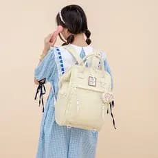 Jijia estudante do ensino médio mochila feminina grande capacidade 2026 novo estilo High school estudante universitário