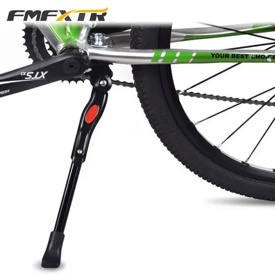 Bicicleta liga de alumínio suporte médio Mountain bike pé suporte dobrável 67cm ~ 87cm suporte médio suporte lateral Rac