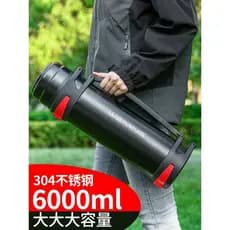 Copo térmico de grande capacidade 304 garrafa térmica de aço inoxidável masculino ao ar livre portátil garrafa de água d
