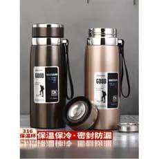 316 aço inoxidável carro ao ar livre portátil copo térmico grande capacidade 1.000ml masculino feminino negócios xícara