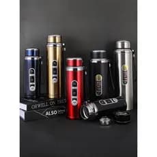 Copo térmico de grande capacidade de aço inoxidável 316 1.000ml masculino copo de escritório de negócios carro ao ar liv