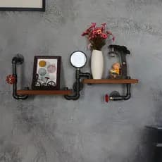 Estilo Industrial americano Retro estilo mecânico Rack de armazenamento de tubulação de água loja criativa loja de roupa
