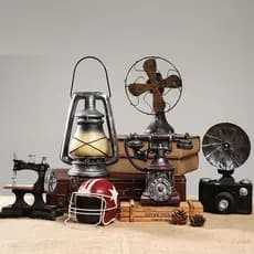 Retro nostálgico decorações criativas café janela loja de roupas estilo Industrial exibição adereços decorações exibição
