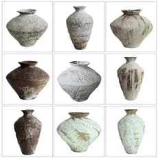 Vaso de cerâmica antigo silencioso, entrada Bogu, ornamentos, bancada, arranjo de flores, decoração de sala de chá, retr