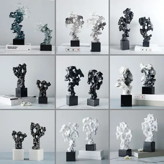 Novo estilo chinês pedra de cristal decoração luz luxo Rockery sala estar escritório estudo arte Tai lago pedra decoraçã