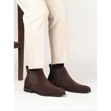 Outono inverno Chelsea botas dedo do pé apontado na moda Casual de alta qualidade camurça Martin botas curtas couro genu