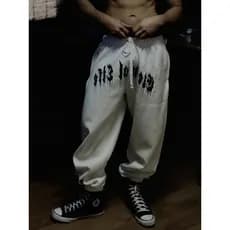 Primavera outono esportes Sweatpants homens Hip-Hop Street Wear tamanho grande calças soltas calças esportivas americana