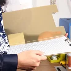 Bússola pasta de escritório estudante teste pasta de papel almofada de escrita placa pasta de arquivo transparente pasta