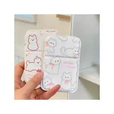 Bonito espelho dobrável Mini espelho de maquiagem menina espelho de maquiagem portátil pequeno Flip espelho portátil dor