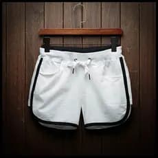 Calças de três pontos masculinas na moda Super shorts de algodão puro shorts esportivos correndo Fitness calças de 3 pon