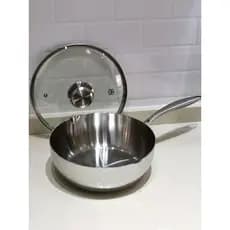 Mike cozinha 304 panela de neve de aço inoxidável antiaderente não revestido pequena panela de sopa wok frigideira wok p