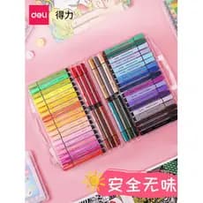 Deli Papelaria 70656 Pólo Triângulo Conjunto de Canetas Aquarela Escola Primária Crianças Bebê Jardim de Infância Uso Pi