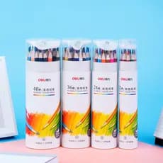 Deli Pintura a lápis de cor solúvel em água de 48 cores Alunos usam profissional pintado à mão 12 cores 24 cores 36 core