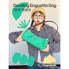 SUMAYZOY Baguette Underarm Bag Crescent Niche Design High-End All-Match Nova Bolsa de Ombro Retro Portátil