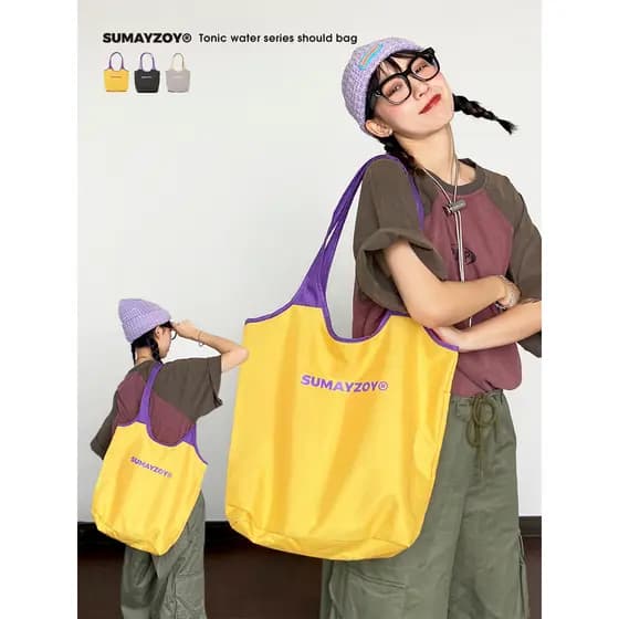 SUMAYZOY Bolsa de ombro de grande capacidade Bolsa de praia Design Original Bolsa de classe Bolsa esportiva para viagem