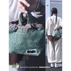 SUMAYZOY bolsa mensageiro nicho Design cordão saco de ombro portátil balde nuvem saco outono inverno saco de pelúcia
