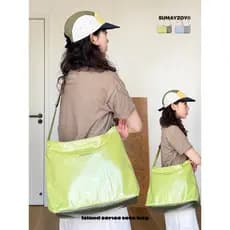 SUMAYZOY Bolsa mensageiro minimalista de dupla face Bolsa de compras Bolsa de ombro leve Bolsa Tote de cera de óleo de g