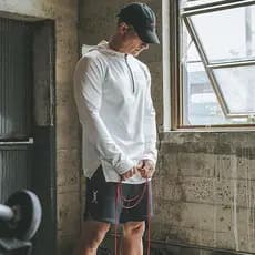 ASRV americano de secagem rápida jaqueta de manga comprida masculina com capuz fino treinamento de corrida ao ar livre b