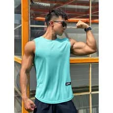 Verão de secagem rápida colete de Fitness masculino solto colete irmãos correndo treinamento camisa de basquete esportes