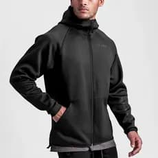 Americano roupas esportivas masculinas moletom com zíper camisa ao ar livre irmãos correndo treinamento muscular basquet