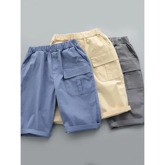 Crianças Shorts casuais verão novo estilo roupas infantis puro algodão macio confortável elástico All-Match calças corta
