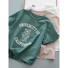 Verão novos produtos crianças de manga curta meninos meninas fino confortável respirável camisetas médio grande crianças