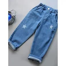 Crianças crianças Jeans meninos meninas calças Jeans macias primavera outono novos produtos calças casuais médio pequeno