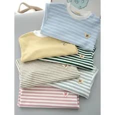 Crianças listrado camisa de fundo primavera novo estilo meninos meninas Casual confortável fino moletom crianças puro al