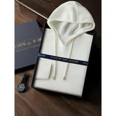 Moda Hoodie 100% puro Cashmere camisola masculina Jacquard com capuz camisa de fundo inverno quente Casual malhas na mod