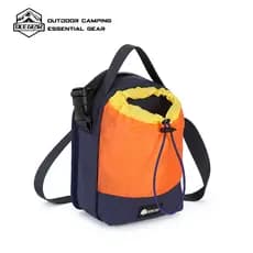 Bolsa para garrafa de água multifuncional ao ar livre, bolsa para copo de água integrado para celular, copo térmico, via