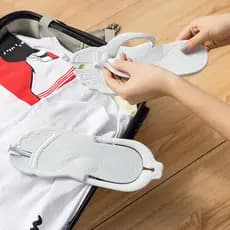 Viagem portátil dobrável chinelos de viagem Anti-deslizamento Seaside sapatos de praia das mulheres dos homens sapatos m