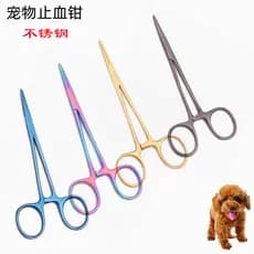Roxo dragão cor hemostático fórceps Pet cão gato arrancar alicate remover orelha alicate de cabelo limpeza de orelha gan