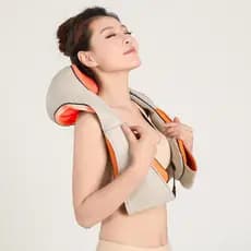 York massageador de coluna Cervical amassar xale pescoço ombro cintura costas ombro elétrico massageador de aquecimento