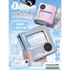 OOPSDAY tela dobrável cartão livro Polaroid álbum de fotos cartão de fotos livro de armazenamento de alto valor ins esti